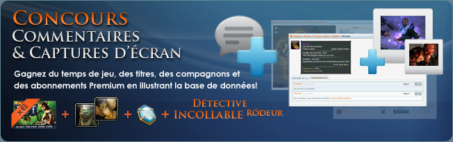 Concours de commentaires et captures d'�cran